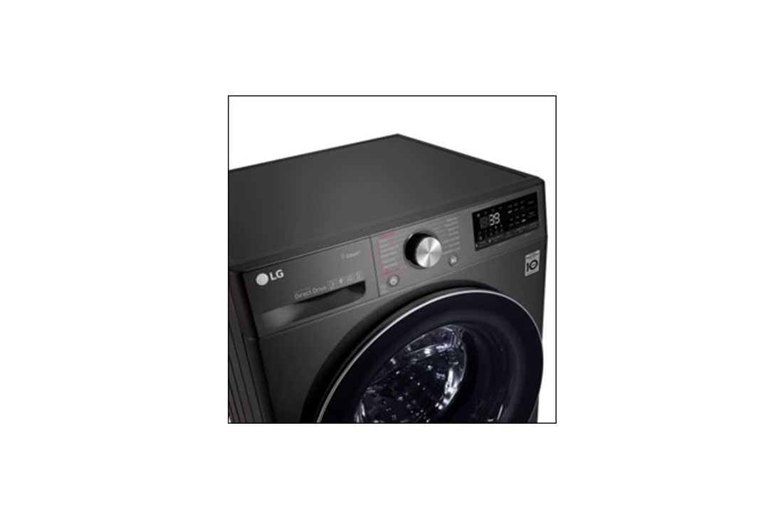 LG 12kg Wash / 8kg Dry Black Steel Vivace AI DD Washer Dryer Combo Shopperdeals