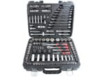 142 PC 1/4", 3/8" & 1/2" DR. Socket & Bit Set (Metric & Sae)