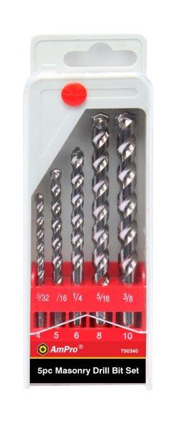 5Pc Masonry Drill Bit Set