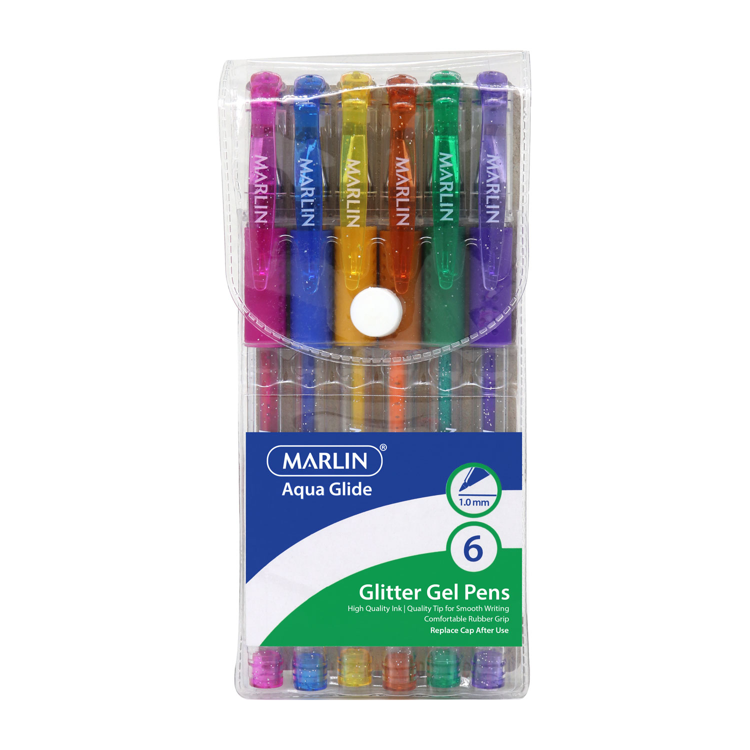 Marlin Gel Glide Glitter Gel Pens