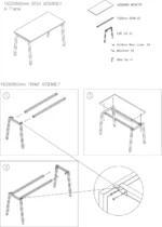 Single Desk - A-Frame 1600 - Image 3