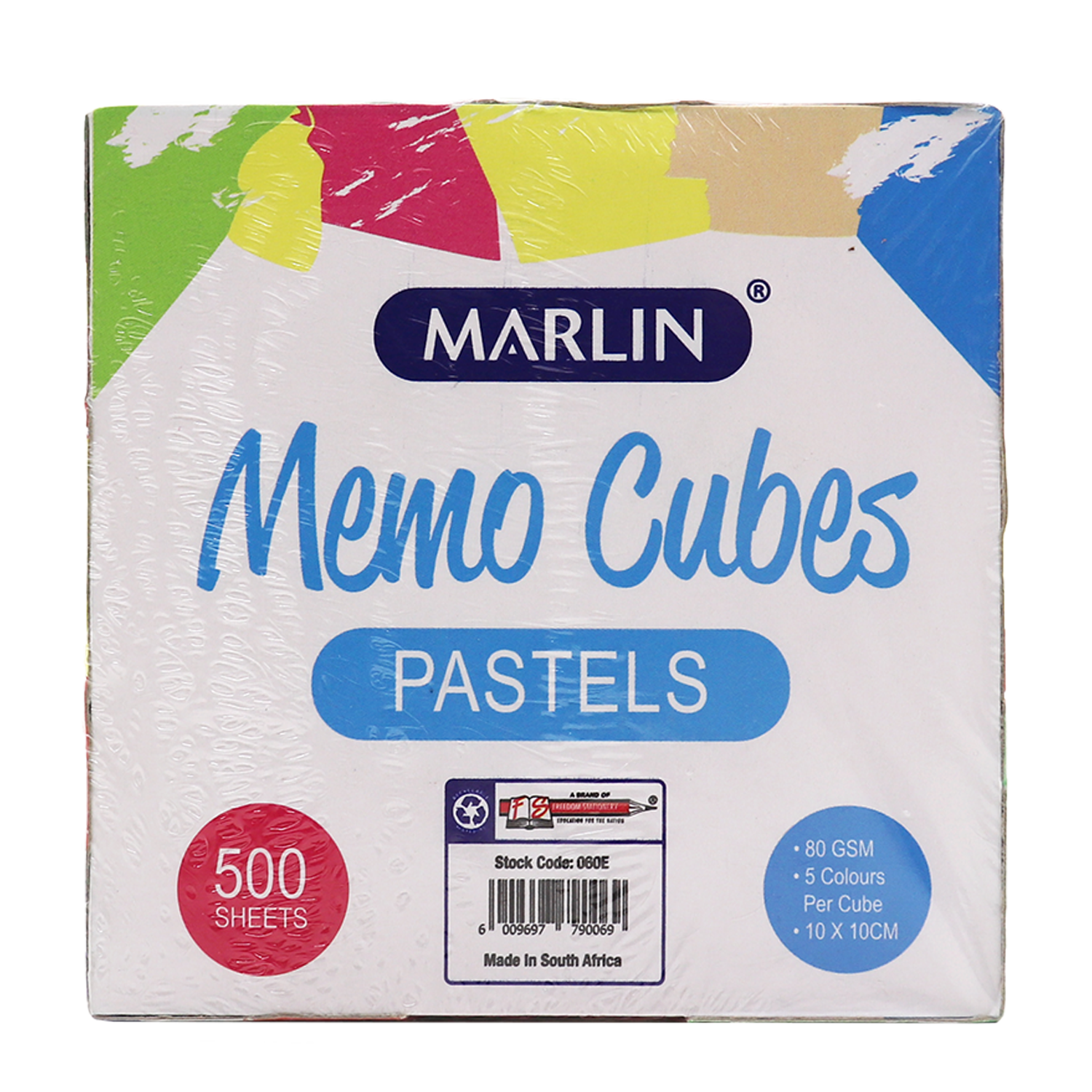 Marlin Memo Cubes Assorted Pastels