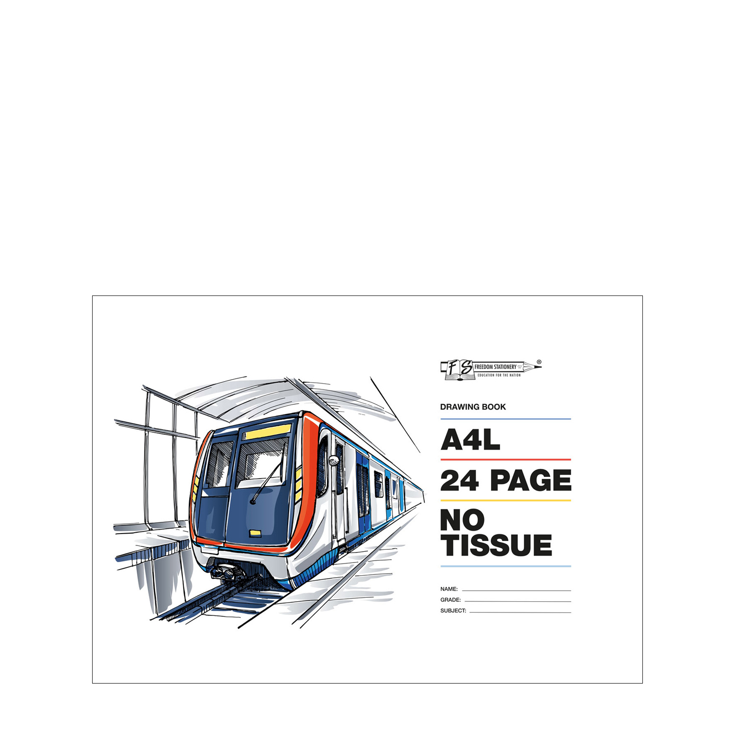 24p A4l Drawing Books – No Tissue