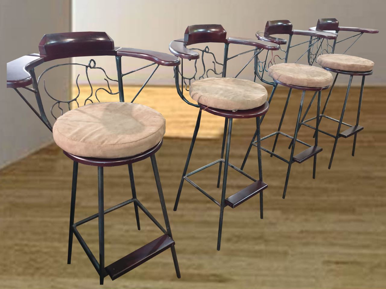 Bar Chair - Kiaat Wood