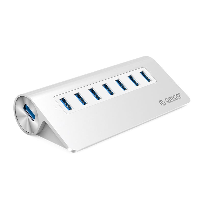 ORICO 7 Port USB3.0 Hub Aluminium – Silver