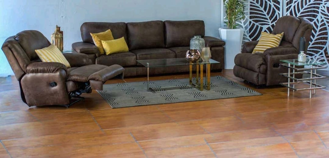 New 100% Genuine Leather 3 Seater + 2 Recliners Setsfuf