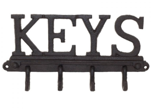 DECO KEYS 4 WALL HOOK