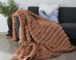 SESLI Cleopatra Super Soft Rabbit Fur Blanket - Image 2