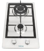 TOTAI 2 BURNER GAS HOBSTAINLESS STEEL