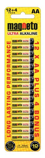 MAGNETO ALKALINE AA BATTERIES 16PCS - Image 2